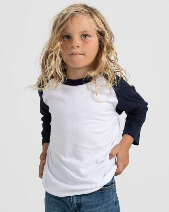 Tultex 245Y - Camiseta de raglán juvenil