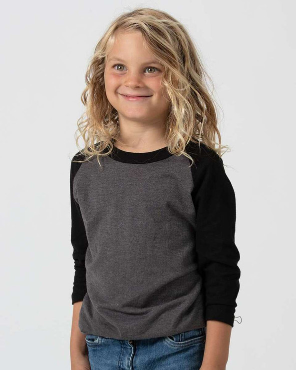 Tultex 245Y - Camiseta de raglán juvenil