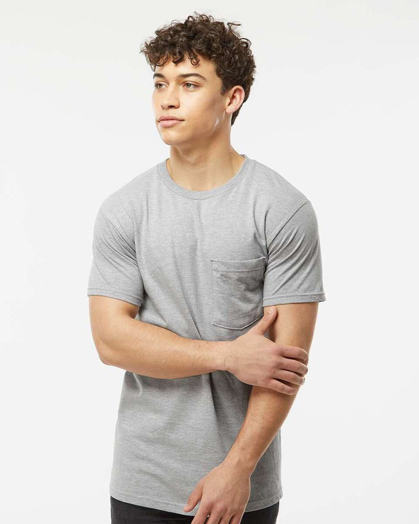 Tultex 293 - Heavyweight Jersey Pocket T-Shirt