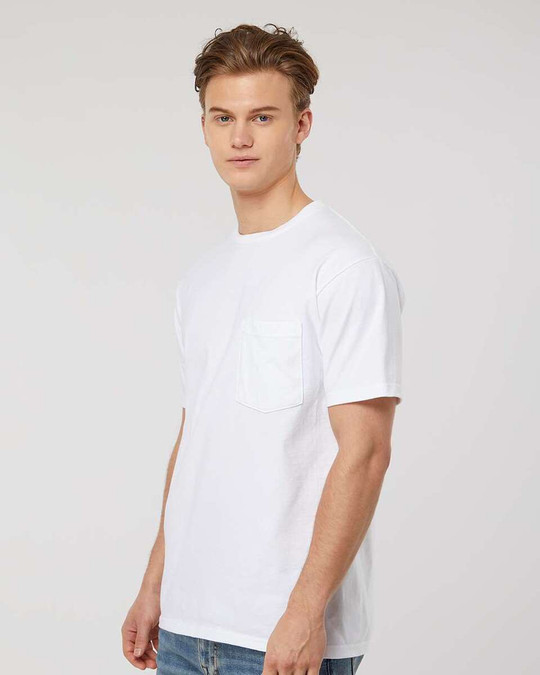 Tultex 293 - Camiseta de bolsillo de punto grueso
