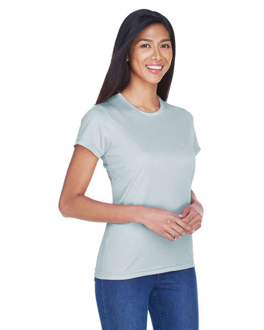 UltraClub 8420L - Camiseta de mujer Cool &amp; Dry Sport Performance Interlock