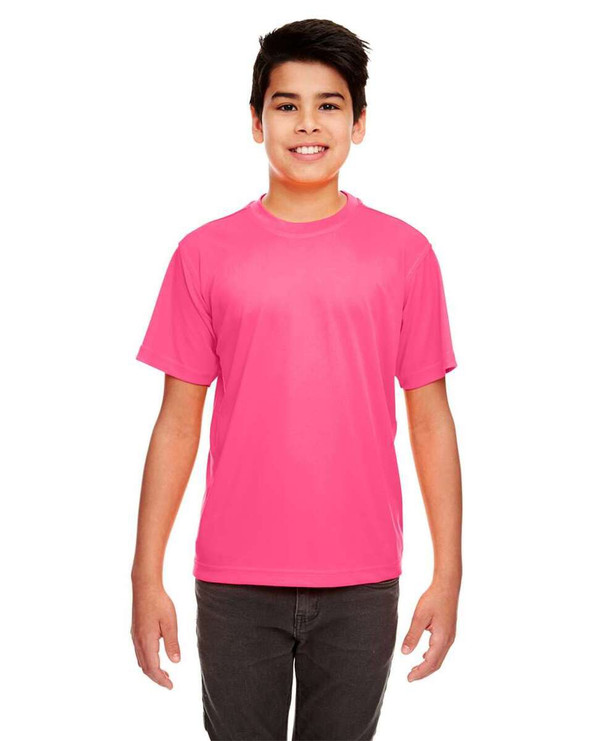 UltraClub 8420Y - Camiseta juvenil Cool &amp; Dry Sport Performance Interlock