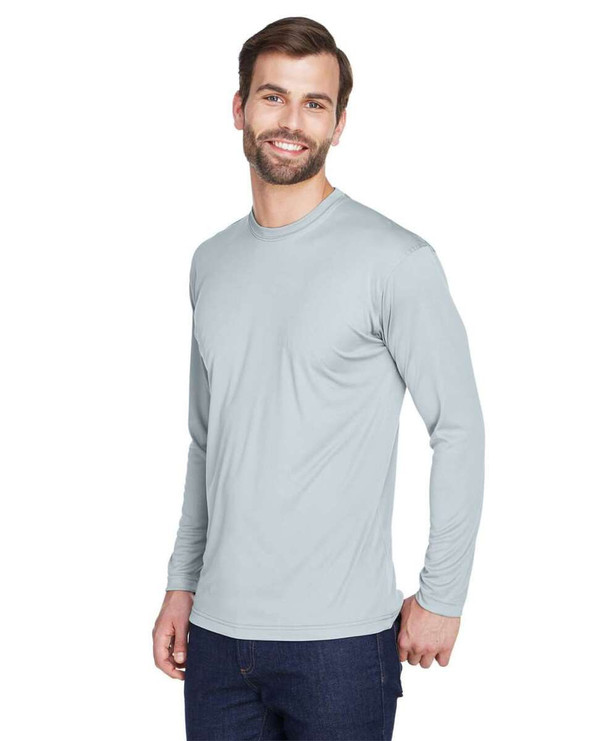 UltraClub 8422 - Men's Cool & Dry Sport Long Sleeve Performance Interlock T-Shirt