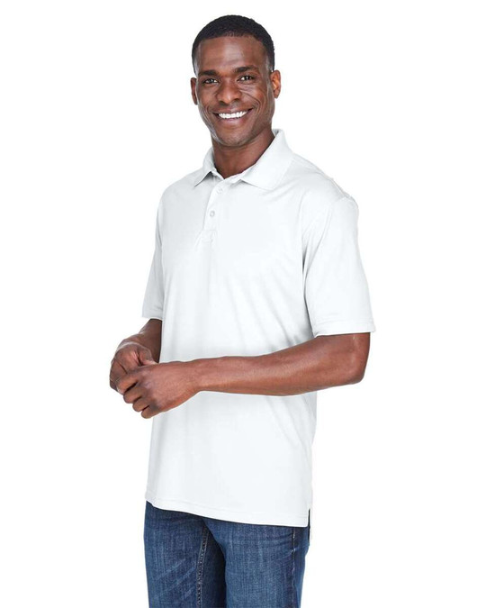 UltraClub 8425 - Polo de hombre Cool &amp; Dry Sport Performance Interlock