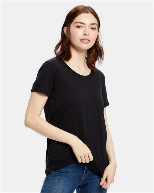 US Blanks US115 - Camiseta Boyfriend de corte holgado para mujer