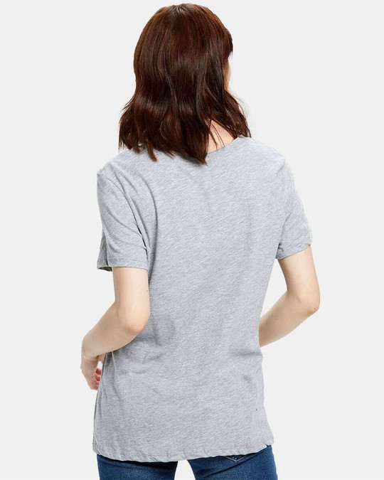 US Blanks US115 - Camiseta Boyfriend de corte holgado para mujer