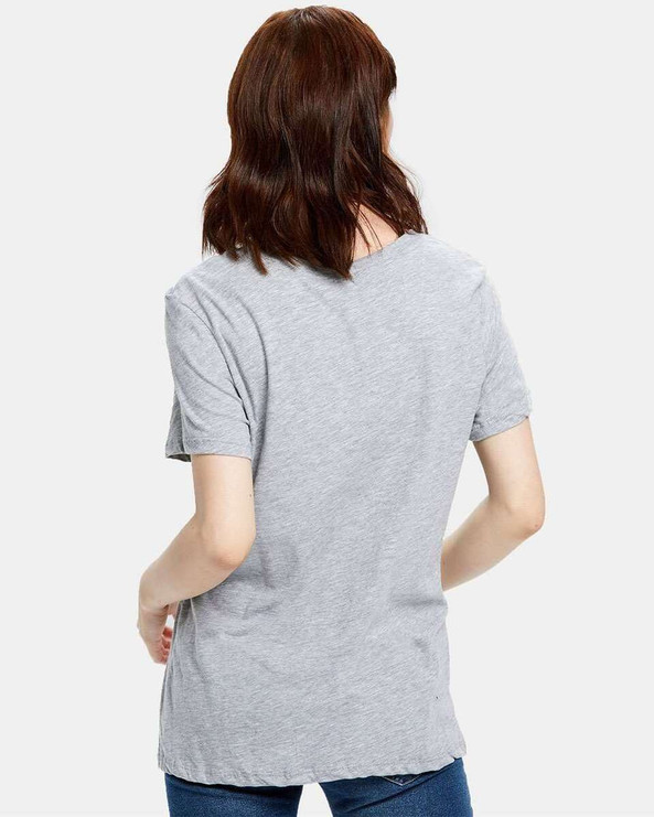 US Blanks US115 - Camiseta Boyfriend de corte holgado para mujer