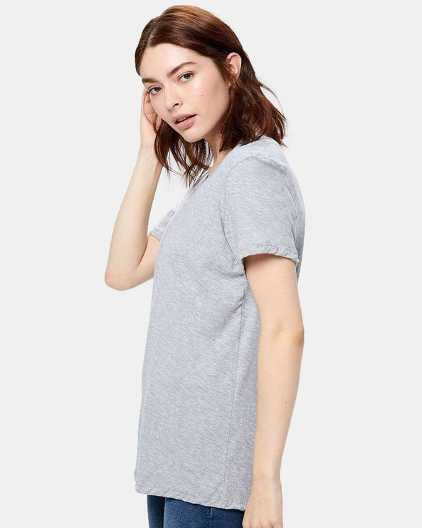 US Blanks US115 - Camiseta Boyfriend de corte holgado para mujer
