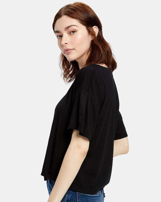US Blanks US309 - Camiseta de mujer con cuello abierto