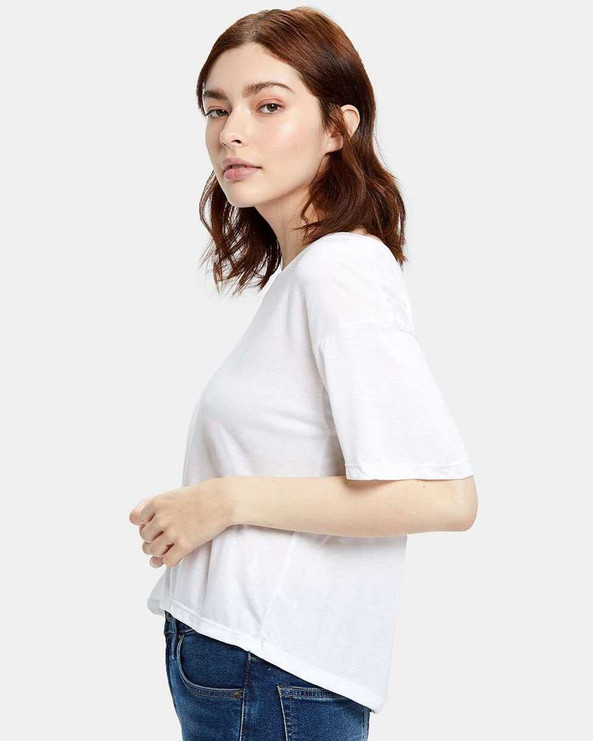 US Blanks US309 - Women's Boxy Open Neck Tee
