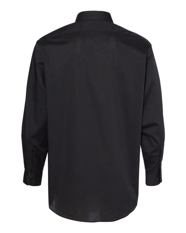 Van Heusen 13V5052 - Camisa Sólida de Cuello de Punto de Tela Ancha
