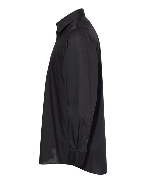 Van Heusen 13V5052 - Camisa Sólida de Cuello de Punto de Tela Ancha