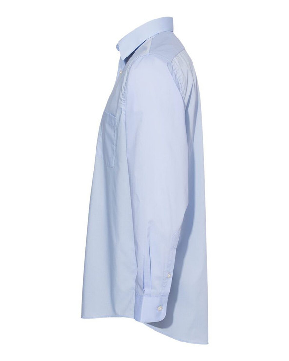 Van Heusen 13V5052 - Camisa Sólida de Cuello de Punto de Tela Ancha