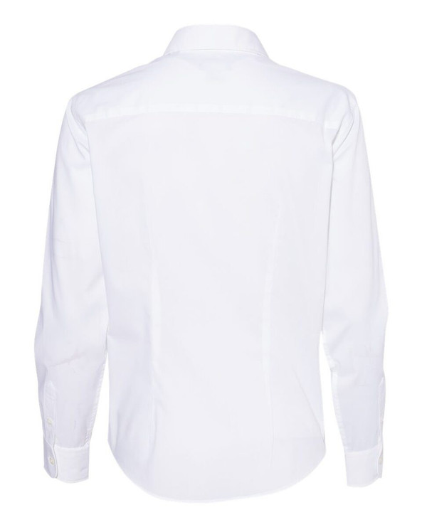 Van Heusen 13V5053 - Women's Cotton/Poly Solid Point Collar Shirt