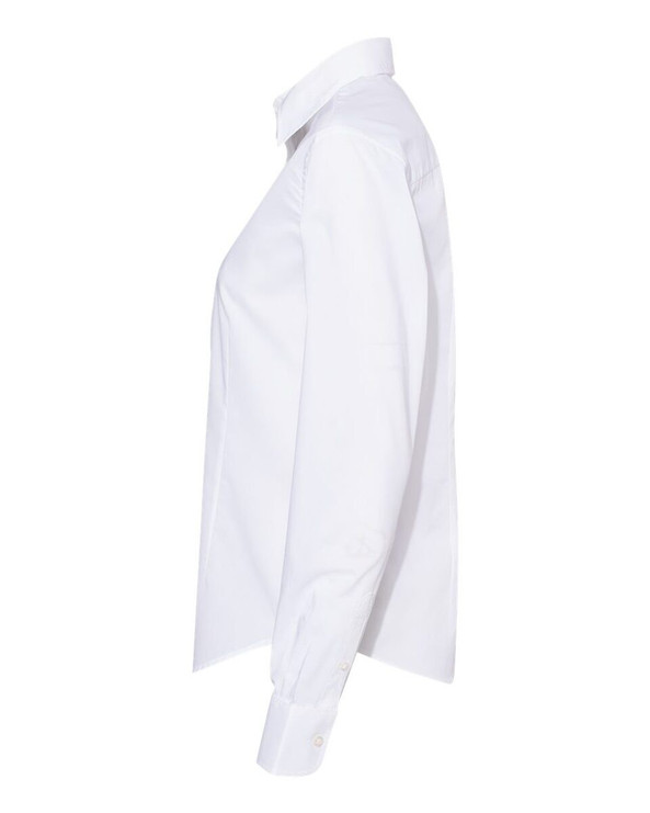 Van Heusen 13V5053 - Women's Cotton/Poly Solid Point Collar Shirt