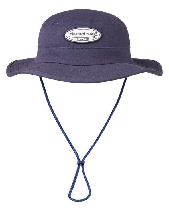 vineyard vines F002311 - Sombrero de cubo de lona con parche de surf