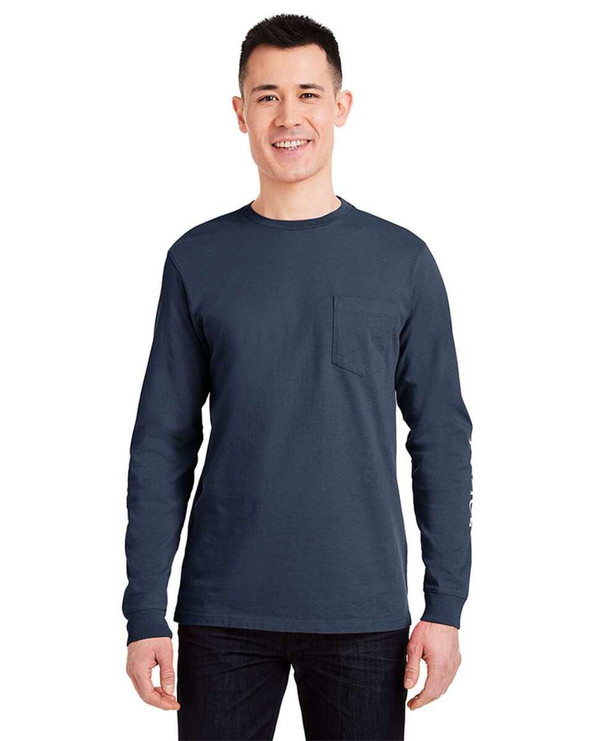 vineyard vines V021214 - Camiseta de manga larga con bolsillo