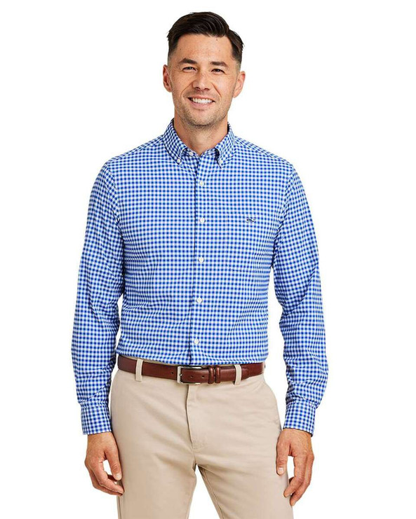 vineyard vines W012060 - On-The-Go Nylon Gingham Shirt