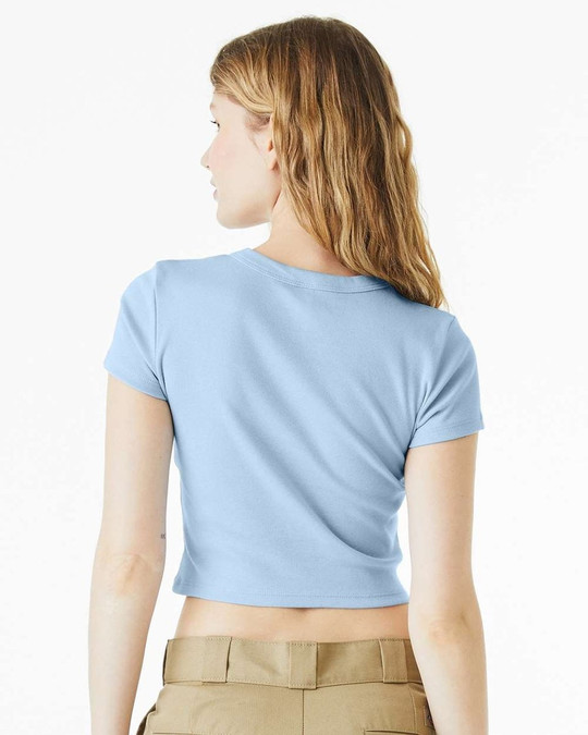 Bella+Canvas 1010 - Camiseta de Bebé de Micro Canalé para Mujer