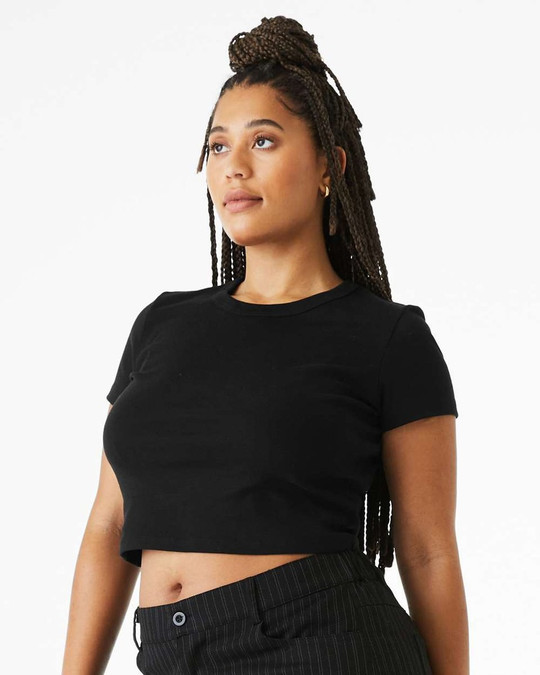 Bella+Canvas 1010 - Camiseta de Bebé de Micro Canalé para Mujer