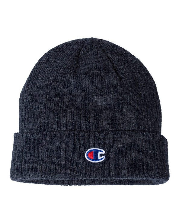 Champion CS4003 - Cuff Beanie With Patch
