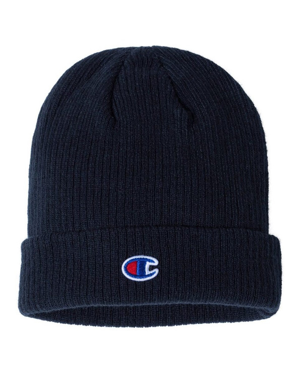 Champion CS4003 - Cuff Beanie With Patch