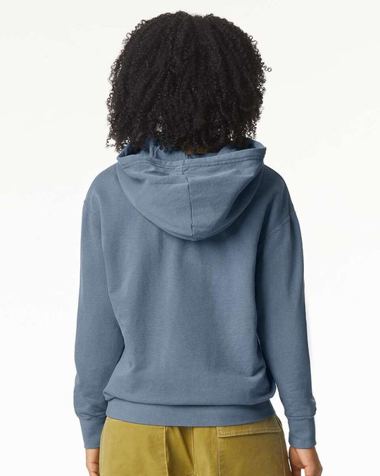 Comfort Colors 1467 - Sudadera con capucha de forro polar ligero teñida en prenda