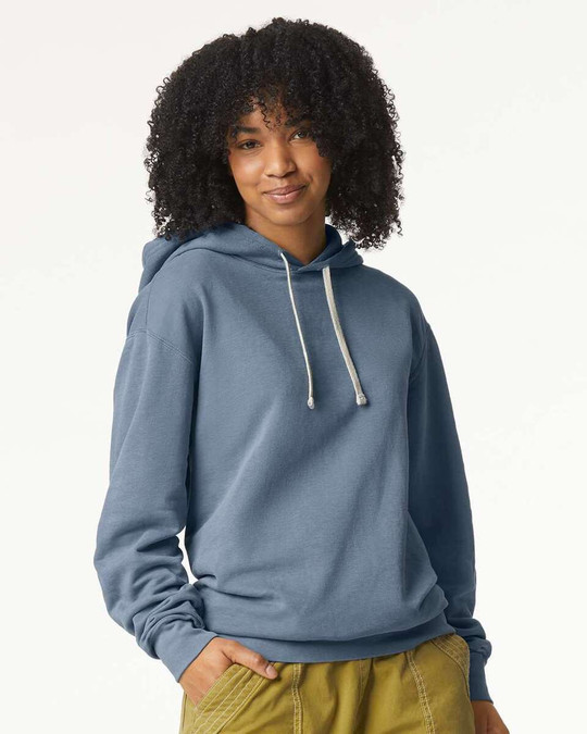 Comfort Colors 1467 - Sudadera con capucha de forro polar ligero teñida en prenda