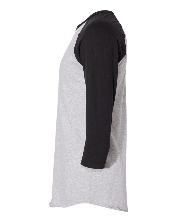 American Apparel BB453W - Unisex Poly-Cotton 3/4-Sleeve Raglan T-Shirt