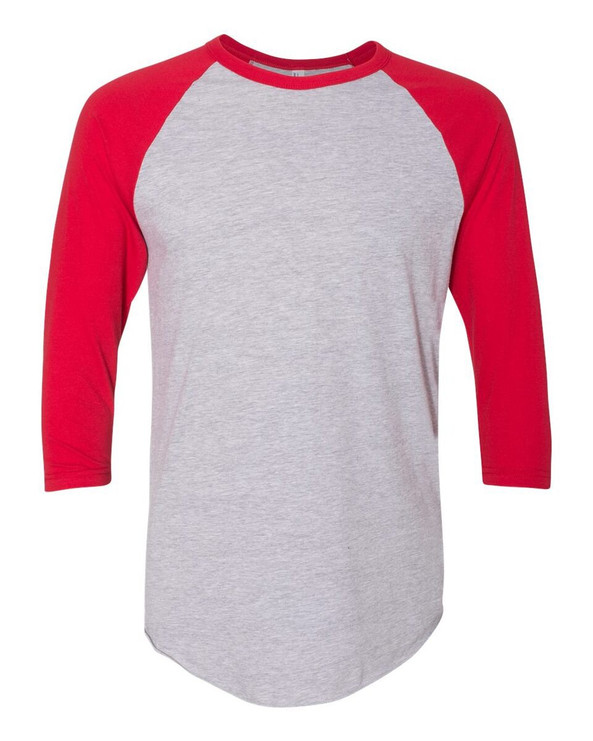 American Apparel BB453W - Unisex Poly-Cotton 3/4-Sleeve Raglan T-Shirt
