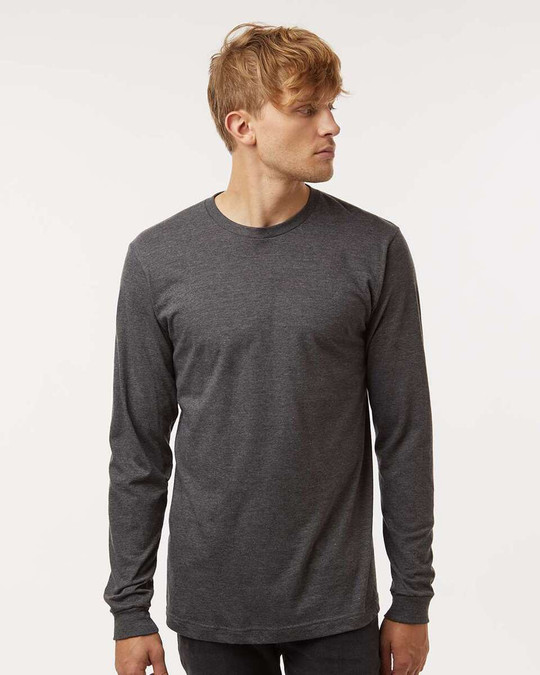 M&O 4501 - T-Shirt à manches longues en jersey fin