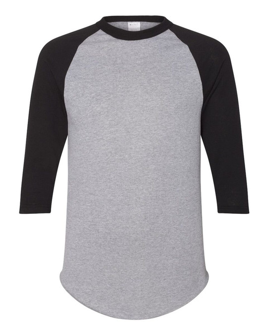 Augusta Sportswear 4420 - Camiseta de béisbol de manga raglán tres cuartos