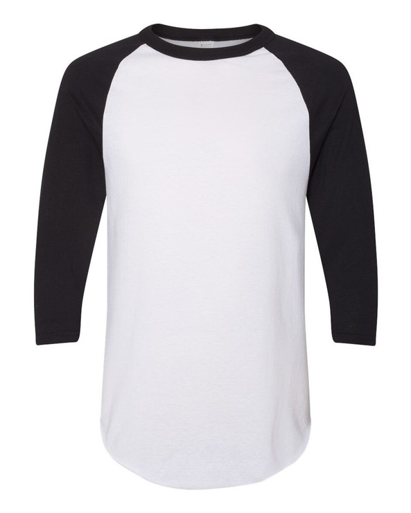 Augusta Sportswear 4420 - Maillot de béisbol de manga raglán tres cuartos