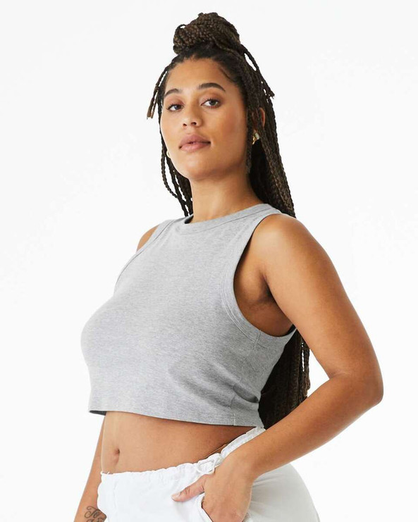 Bella+Canvas 1013 - Women's Micro Rib Muscle Crop Tank