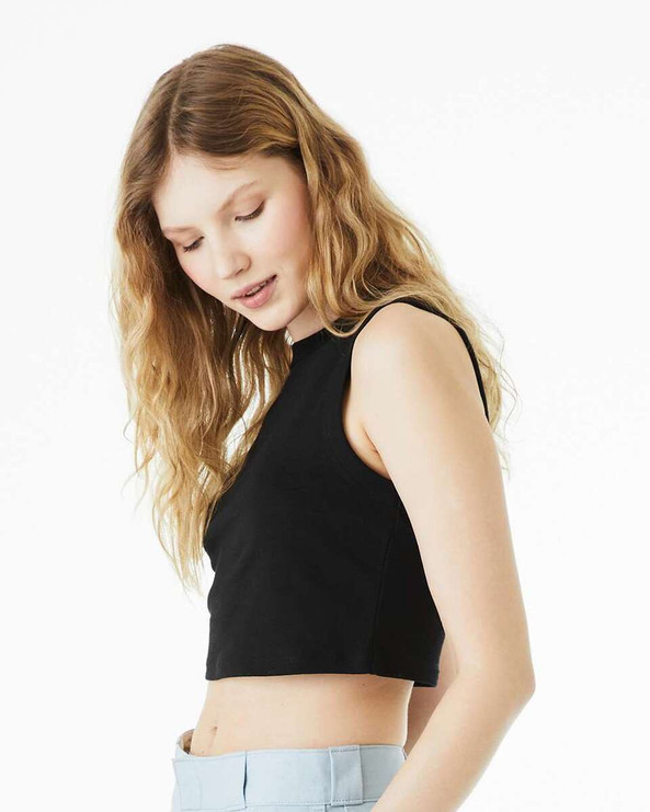 Bella+Canvas 1013 - Women's Micro Rib Muscle Crop Tank