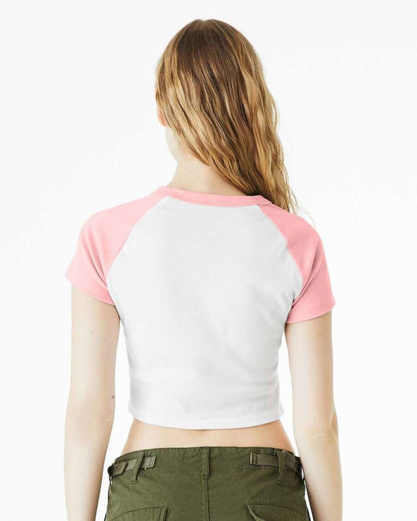 Bella+Canvas 1201 - Women's Micro Rib Raglan Baby Tee