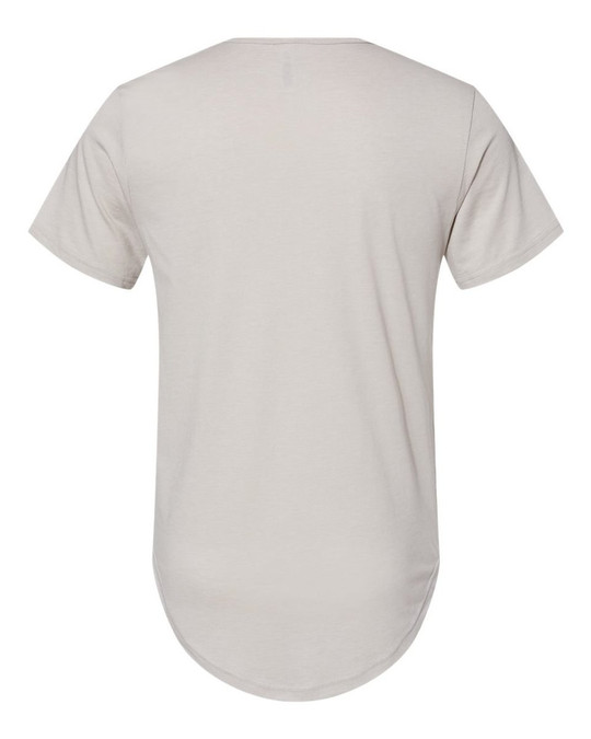 Bella+Canvas 3003 - Camiseta de punto con dobladillo curvado