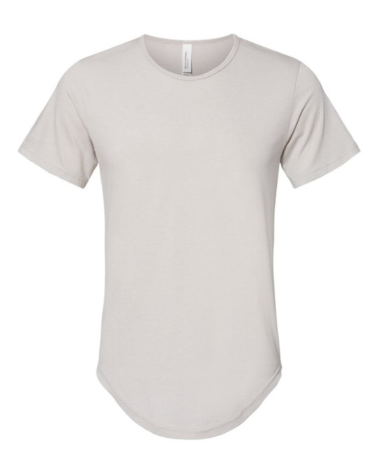 Bella+Canvas 3003 - Camiseta de punto con dobladillo curvado