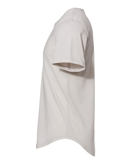Bella+Canvas 3003 - Camiseta de punto con dobladillo curvado