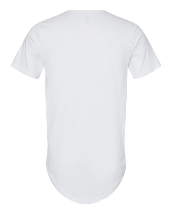 Bella+Canvas 3003 - Camiseta de punto con dobladillo curvado