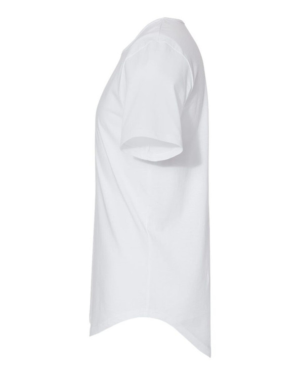 Bella+Canvas 3003 - Camiseta de punto con dobladillo curvado