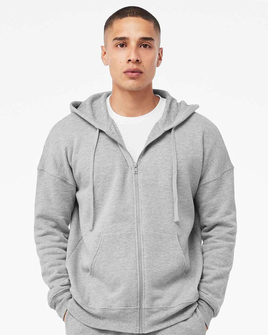 Bella+Canvas 3759 - Sudadera con cremallera completa DTM Sponge Fleece
