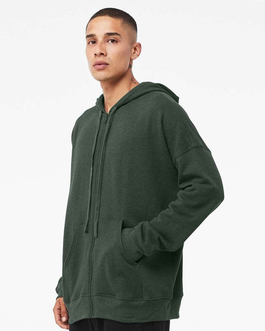 Bella+Canvas 3759 - Sudadera con cremallera completa DTM Sponge Fleece
