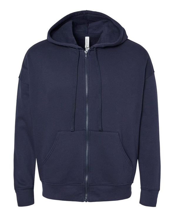 Bella+Canvas 3759 - Sudadera con cremallera completa DTM Sponge Fleece