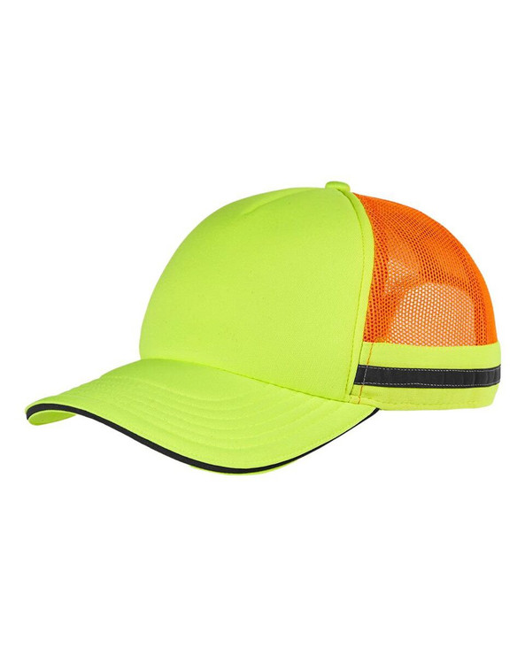 Big Accessories BA661 - Safety Trucker Cap