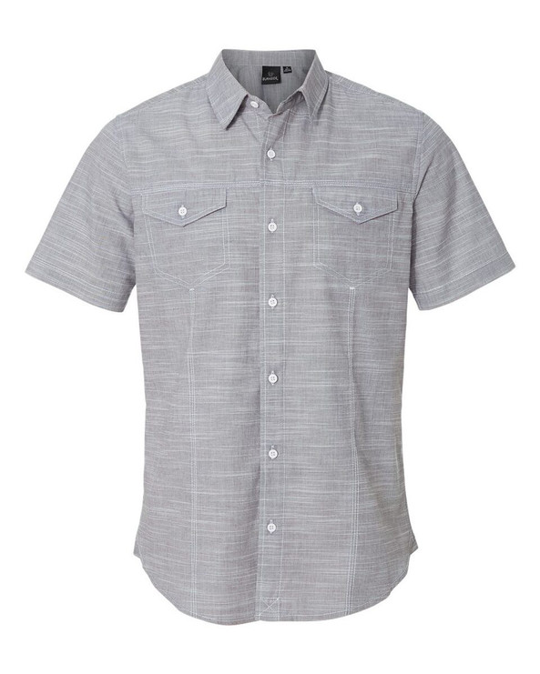 Burnside 9247 - Textured Solid Short Sleeve Shirt