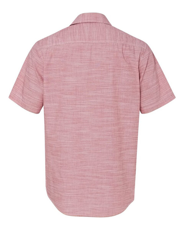 Burnside 9247 - Camisa de manga corta lisa con textura