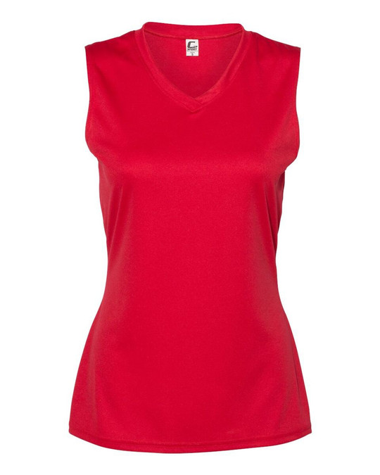 C2 Sport 5663 - Camiseta de mujer sin mangas y cuello en V