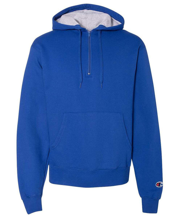 Champion S185 - Cotton Max Hooded Quarter-Zip Sweatshirt