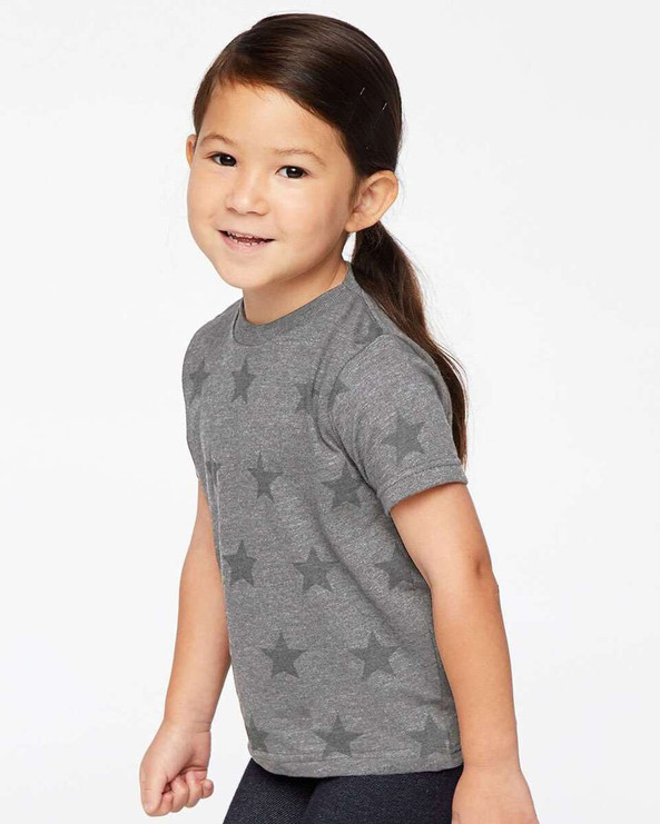 Code Five 3029 - Camiseta con estampado de estrellas